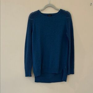 Theory 100% wool sweater with decorative sleeves and back